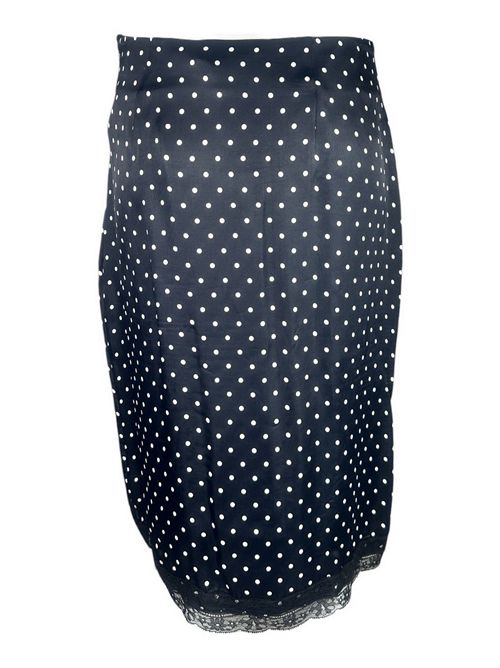 gonna donna in raso a pois nero e bianco Mar De Margaritas | MMABW01594-TMTR0025NE135